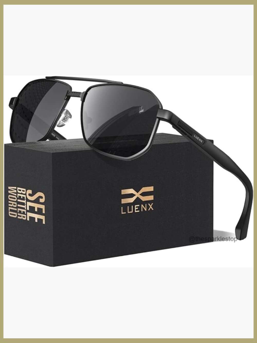 Metal Frame Polarized Sunglasses for Driving Fishing Cycling